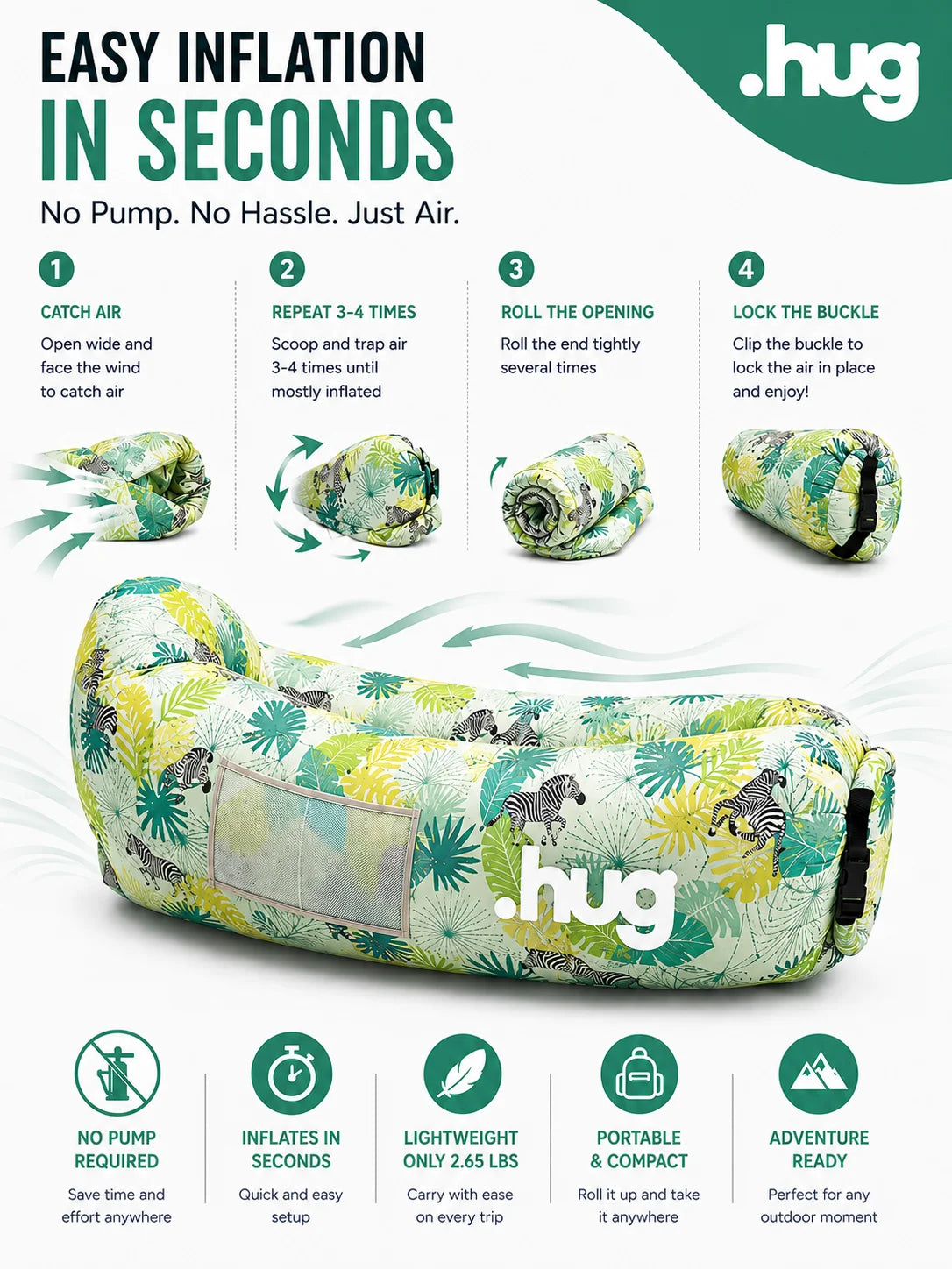 ●hug™ Inflatable Lounger