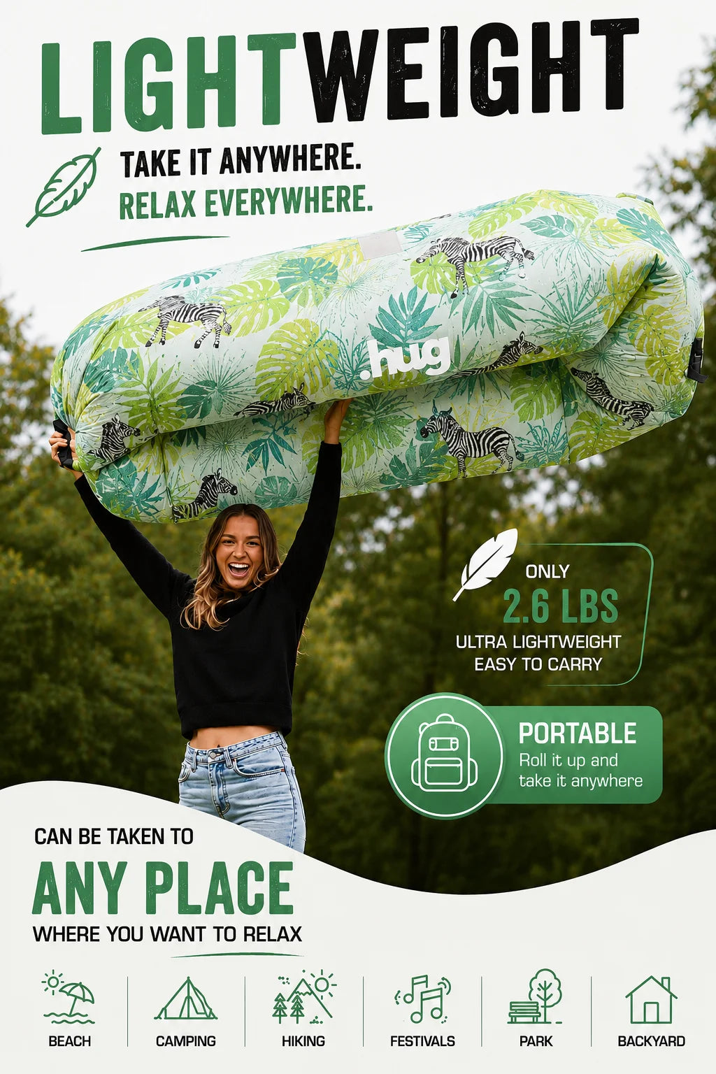 ●hug™ Inflatable Lounger
