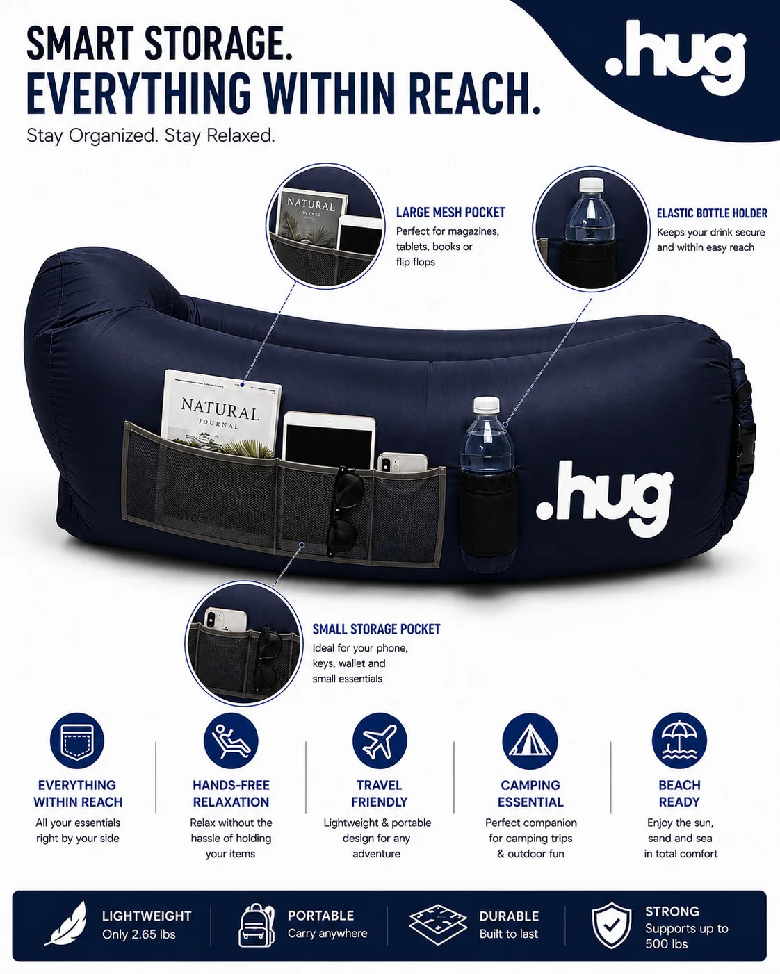 ●hug™ Inflatable Lounger