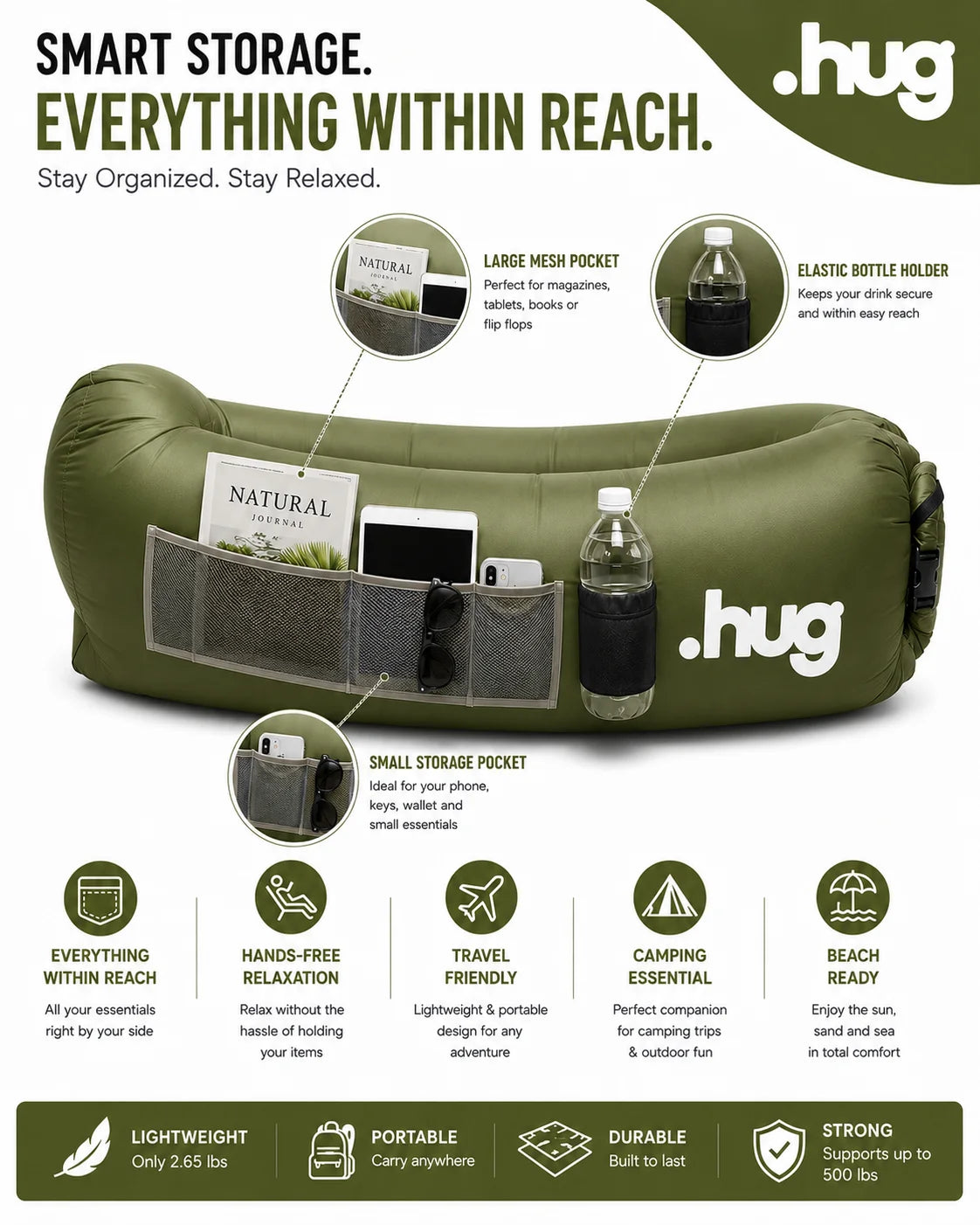 ●hug™ Inflatable Lounger
