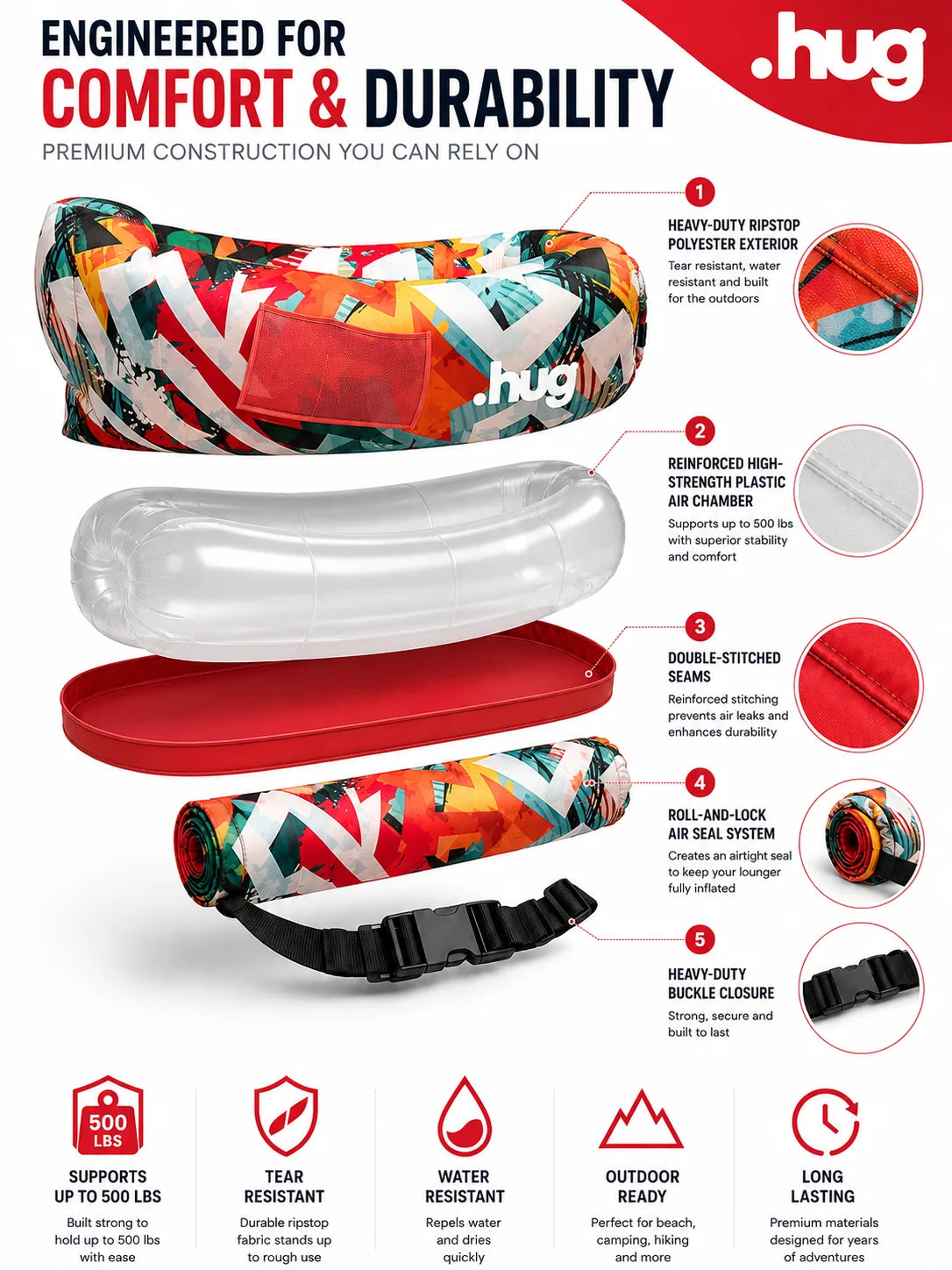 ●hug™ Inflatable Lounger