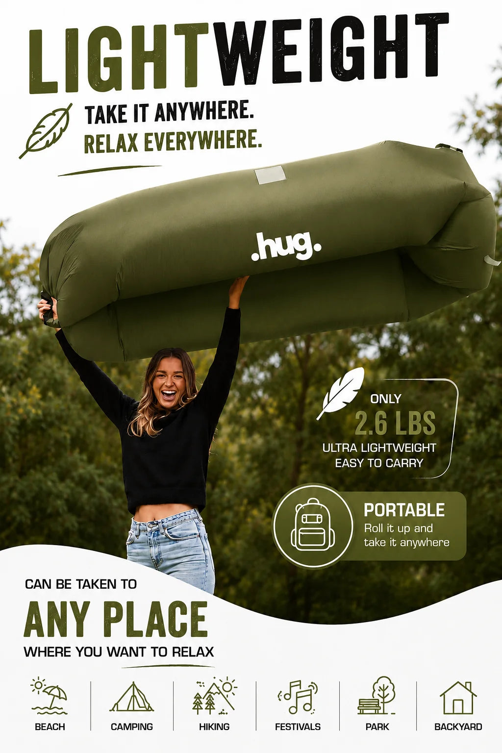 ●hug™ Inflatable Lounger