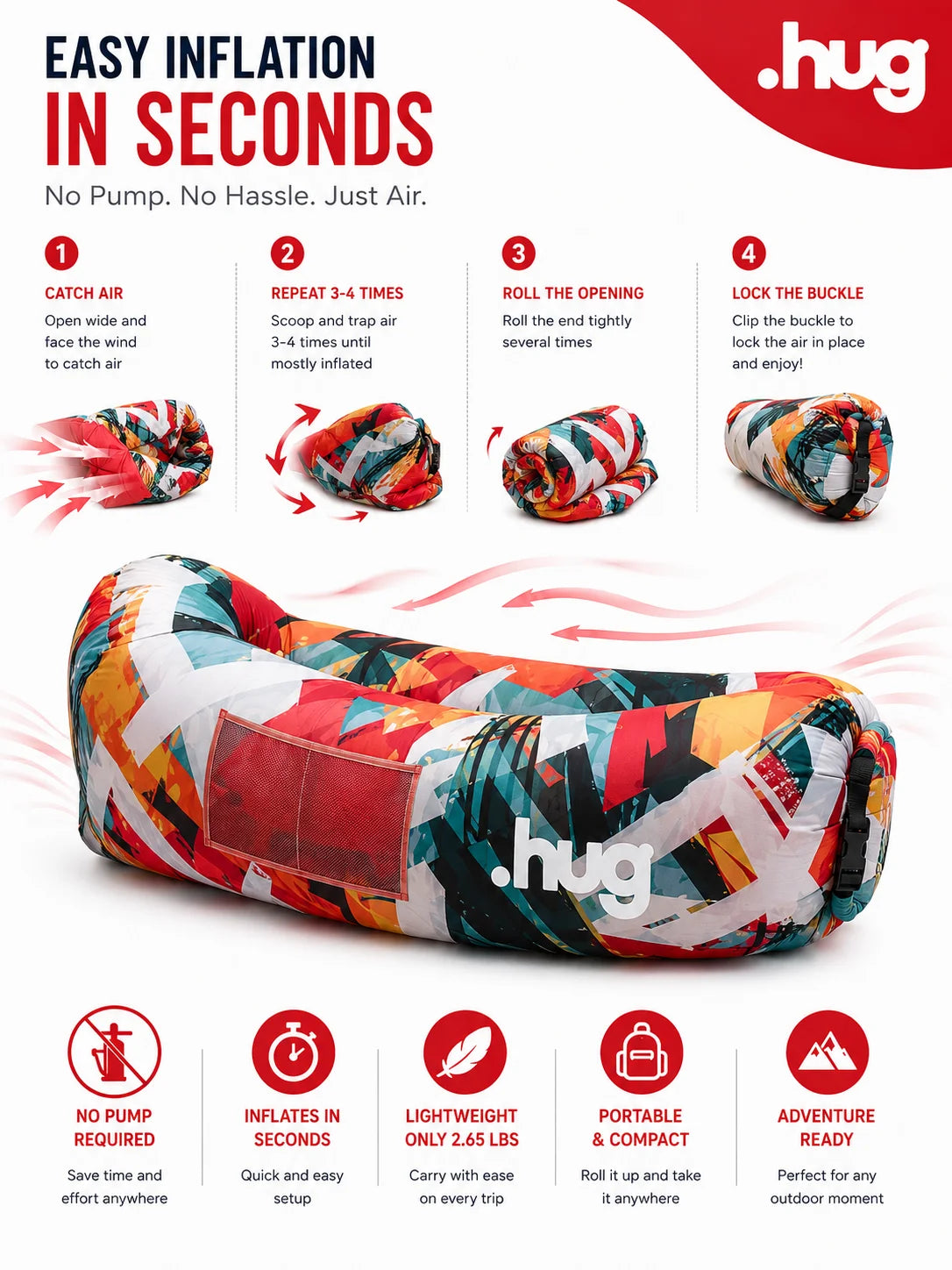 ●hug™ Inflatable Lounger