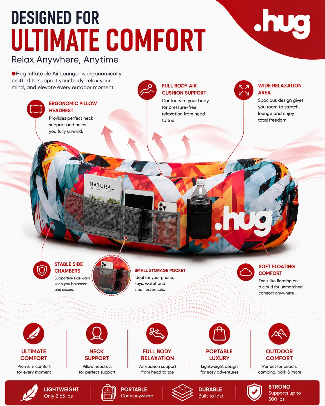 ●hug™ Inflatable Lounger