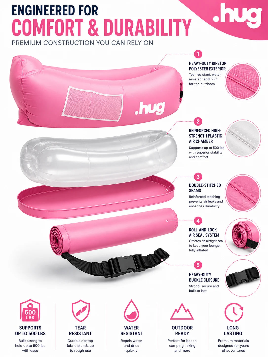 ●hug™ Inflatable Lounger