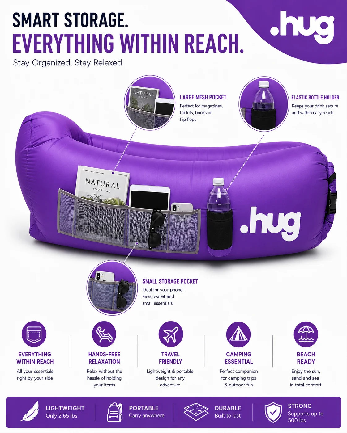 ●hug™ Inflatable Lounger
