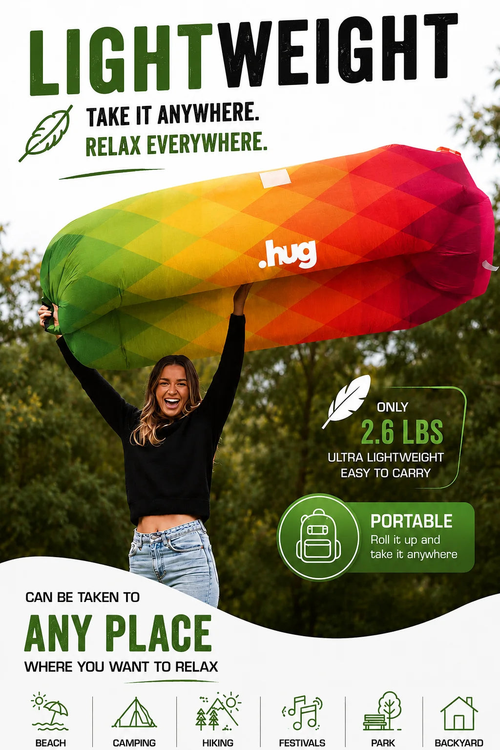 ●hug™ Inflatable Lounger