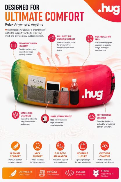 ●hug™ Inflatable Lounger