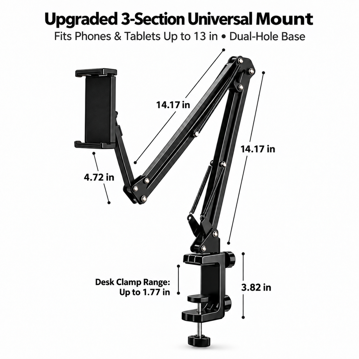 🔥 50% OFF 360° Adjustable Metal Tablet Stand – Hands-Free Holder for Bed & Desk