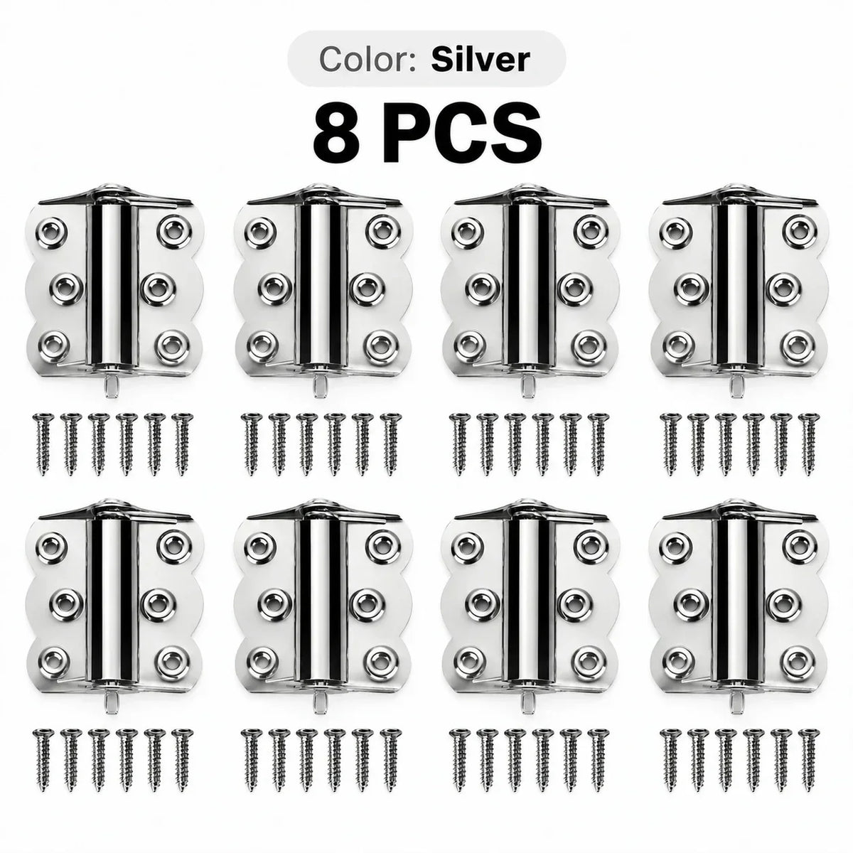 Self-Closing Spring Cabinet Hinges for Doors | 4/6 PCS