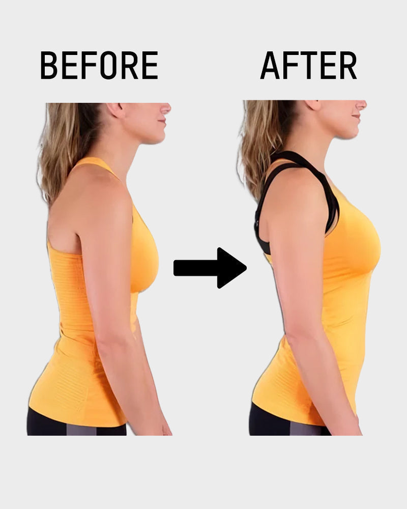 Front Closure Cross-Back Wireless Posture Bra