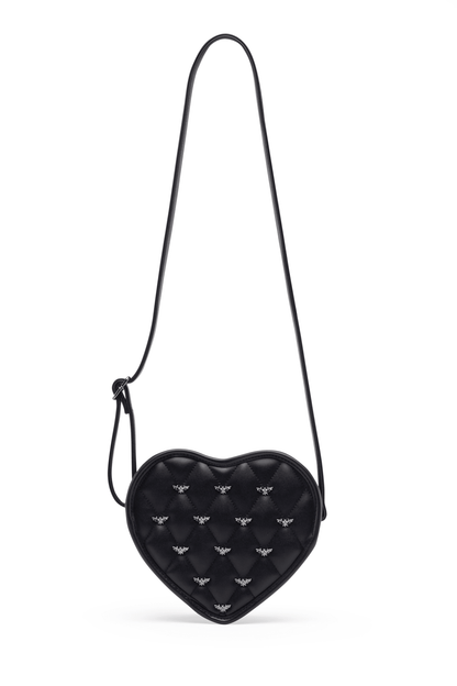 Damask Cross-Body Bag W/ Studded Bat Pattern | Costume Accessory NYC | Cosplay Accessories