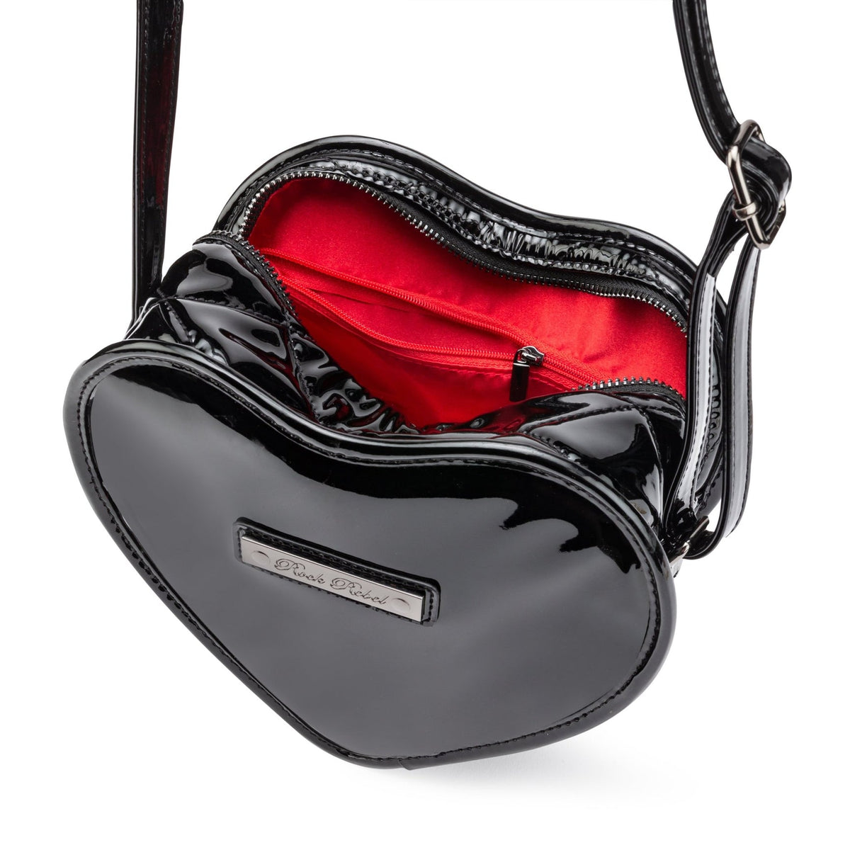 Damask Cross-Body Bag W/ Studded Bat Pattern | Costume Accessory NYC | Cosplay Accessories