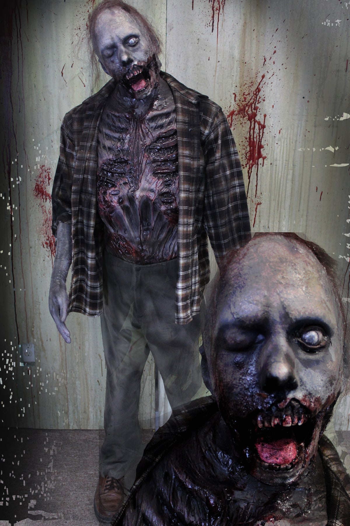 Rotting Male - Life Sized Zombie Prop | Haunted House Prop NYC | Halloween Prop Store