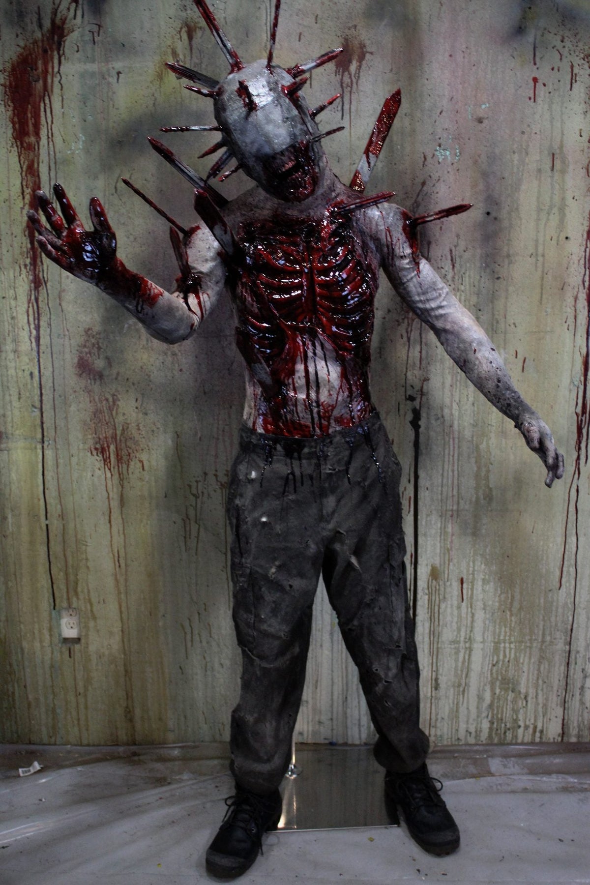 Pin Cushion - Life Sized Zombie Prop | Haunted House Prop NYC | Halloween Prop Store
