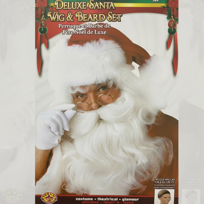 Deluxe Santa Wig And Beard Set | NYC Costume Wig | Cosplay Wig Shop