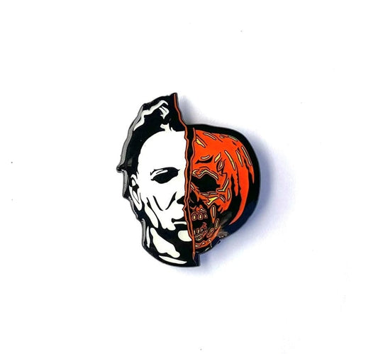 Michael Myers & Jack-o Lantern - Halloween 2 Enamel Pin | Horror Collectible Gift | NYC Halloween Store