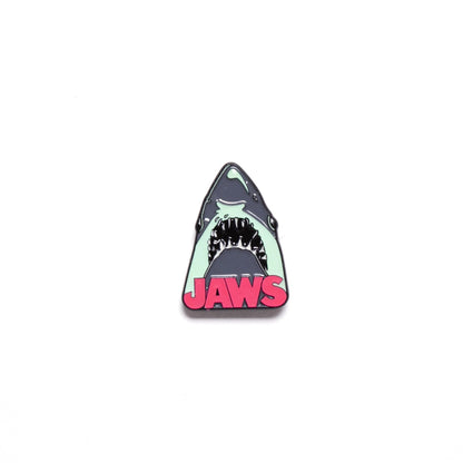 Jaws Poster Enamel Pin | Horror Collectible Gift | NYC Halloween Store