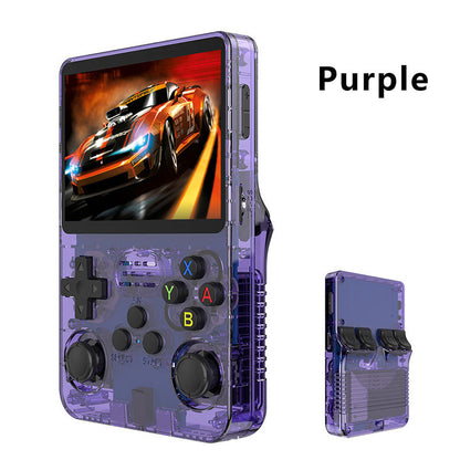 R36S Retro Handheld Game Console – 3.5' IPS Screen, Linux System, 3000mAh Battery, Preloaded Games
