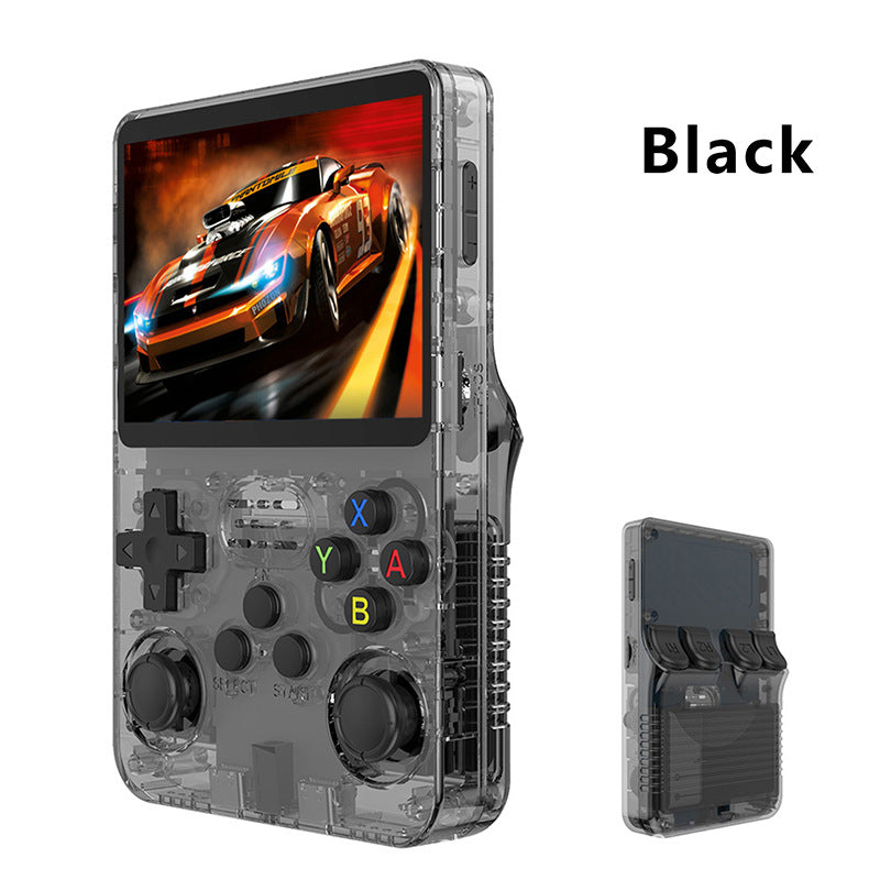 R36S Retro Handheld Game Console – 3.5' IPS Screen, Linux System, 3000mAh Battery, Preloaded Games