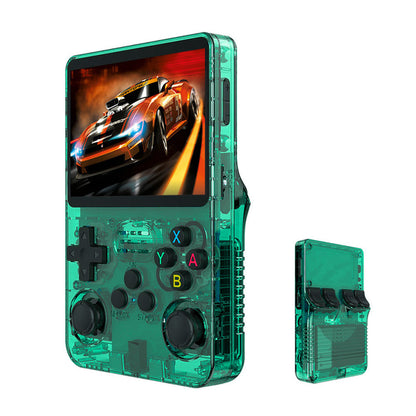 R36S Retro Handheld Game Console – 3.5' IPS Screen, Linux System, 3000mAh Battery, Preloaded Games