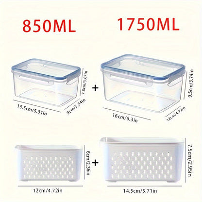 🍓 Refrigerator Food Storage Containers – Keep Fruits Fresh