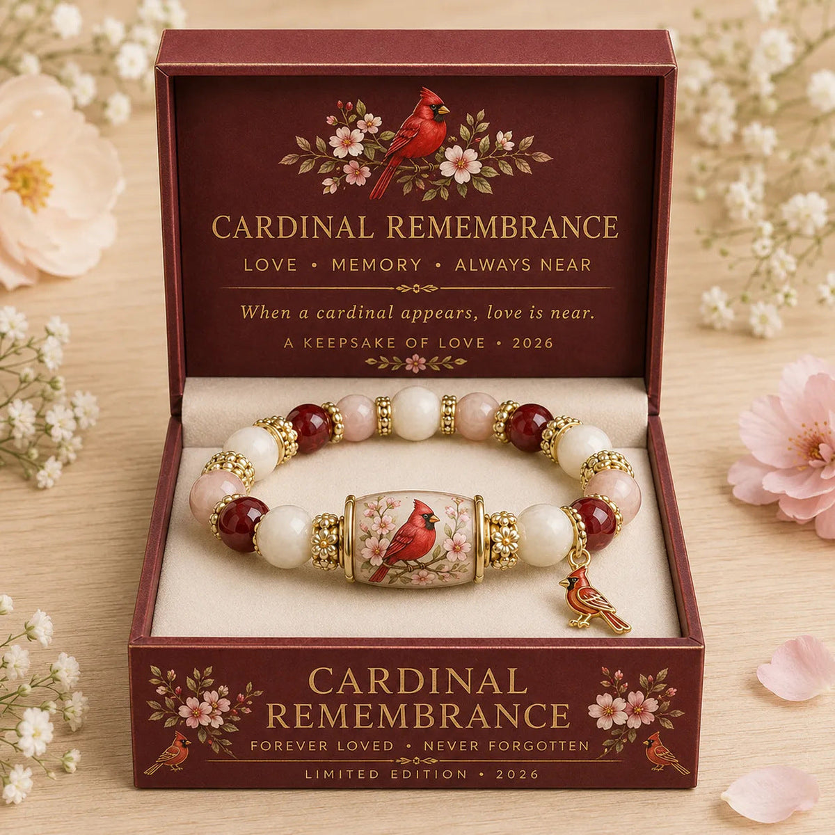 ❤ Love, Remembrance & Cardinal Blessings 🕊️ | 2026 Limited Edition Bracelet