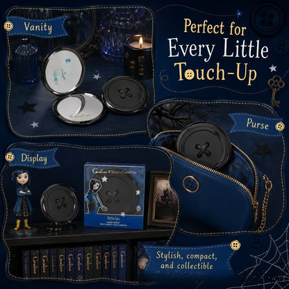 "Button Eyes" Compact Mirror