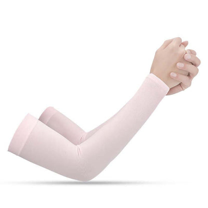 2 Pairs UV Protection Cooling Arm Sleeves for Men & Women UPF 50 Cooling Sports Sleeve Compression Sun Sleeves