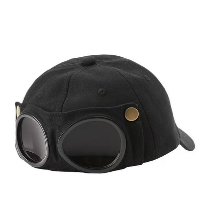 Ear-Style Aviator Baseball Cap – Streetwear Snapback Hat with Sun Protection