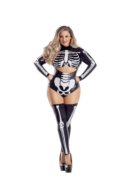 Glow In The Dark Sexy Skeleton Women's Plus Size Costume | NYC Halloween Costume Shop | Sexy Costume for Women