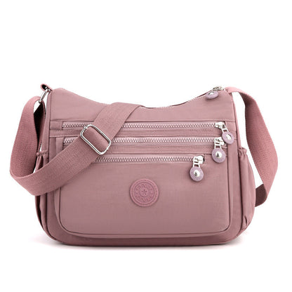 🎒 Multi-Pocket Campus Nylon Crossbody Bag