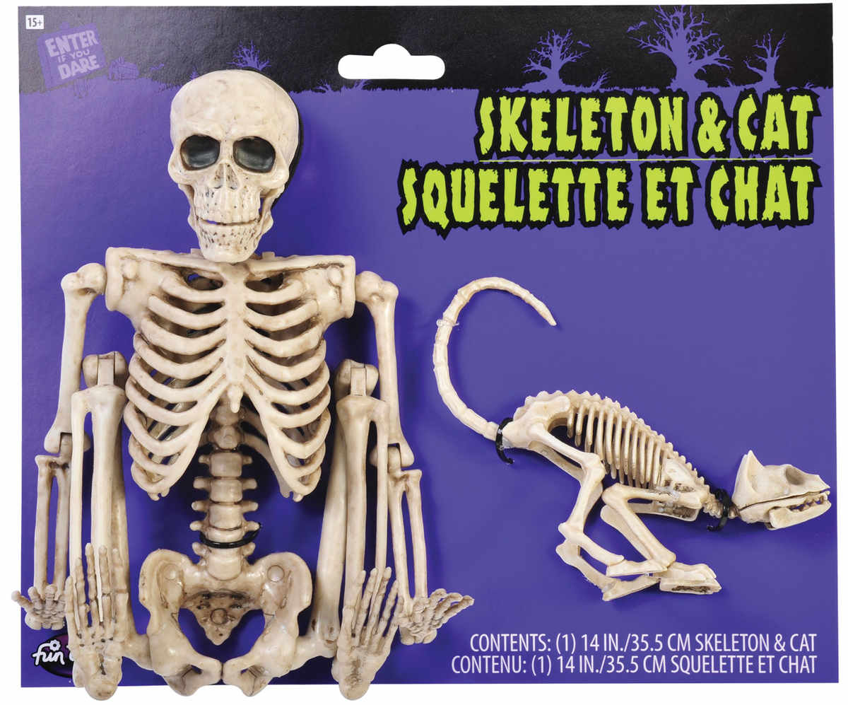 14' Skeleton Walker and Pet Assortment