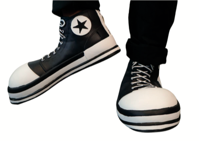 Hand Painted Old School Sneaker Shoe Cover | Halloween Costume NYC | Cosplay Costume Shop