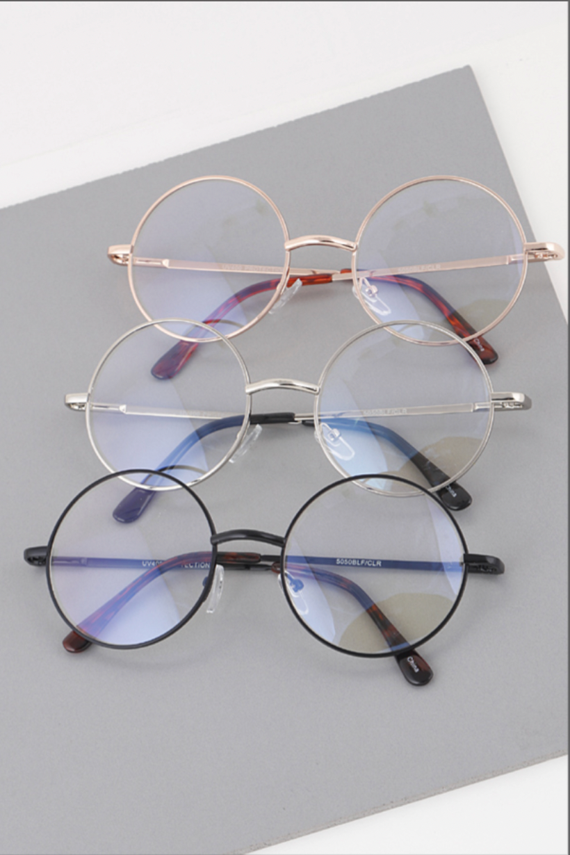 Retro & Round - Blue Light Blocker Sunglasses | Novelty Sunglasses NYC | Costume Eyewear