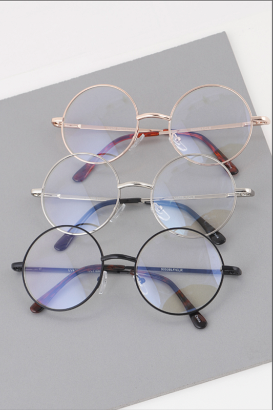 Retro & Round - Blue Light Blocker Sunglasses | Novelty Sunglasses NYC | Costume Eyewear