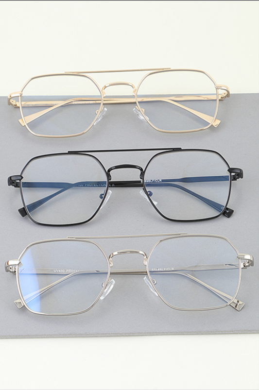 Modern Aviator - Blue-Light Blocker Sunglasses | Novelty Sunglasses NYC | Costume Eyewear
