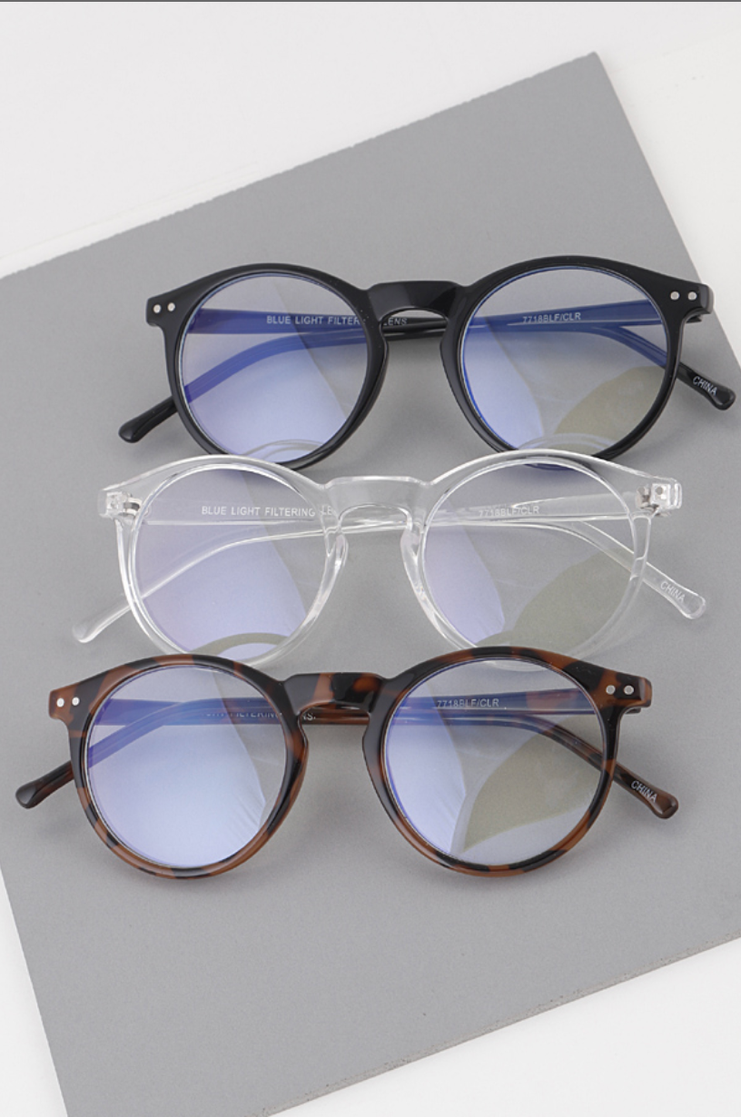 Round Blue-Light Blocker Sunglasses | Novelty Sunglasses NYC | Costume Eyewear