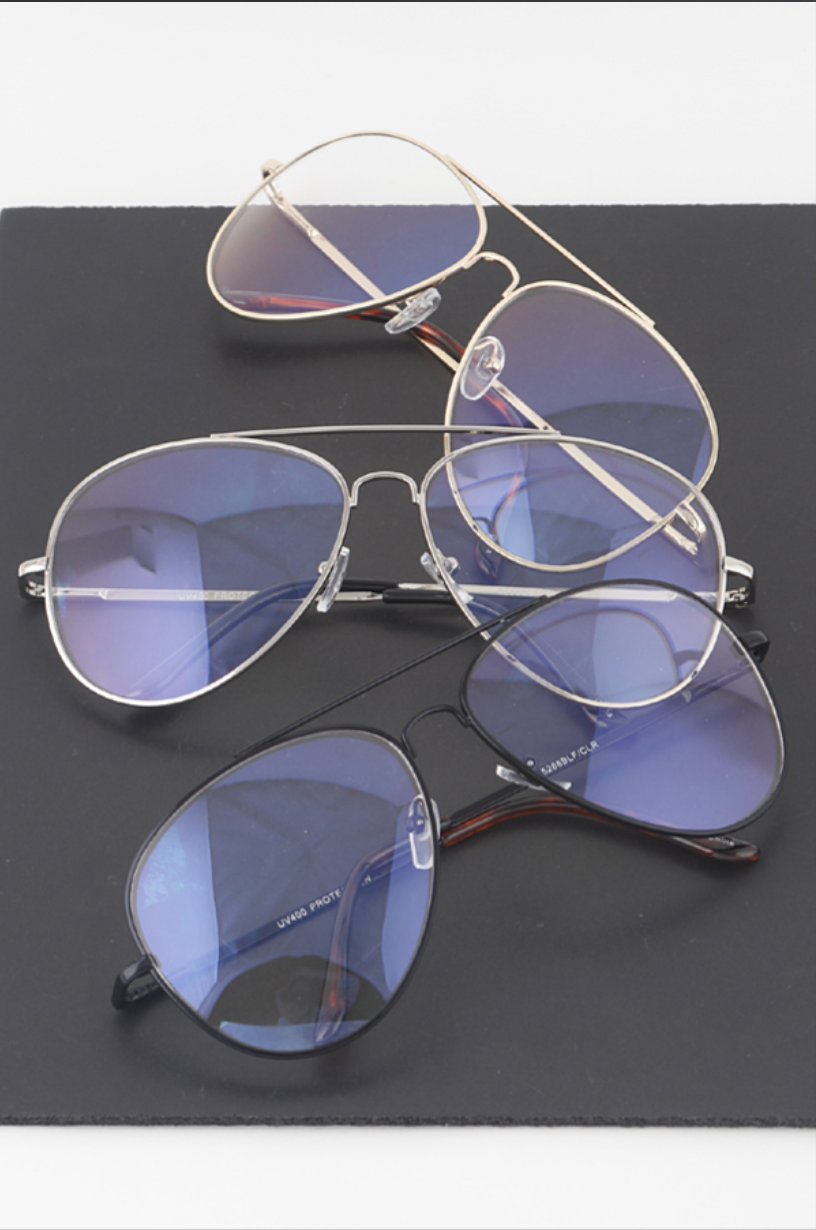 Classic Tinted Aviator Glasses | Novelty Sunglasses NYC | Costume Eyewear