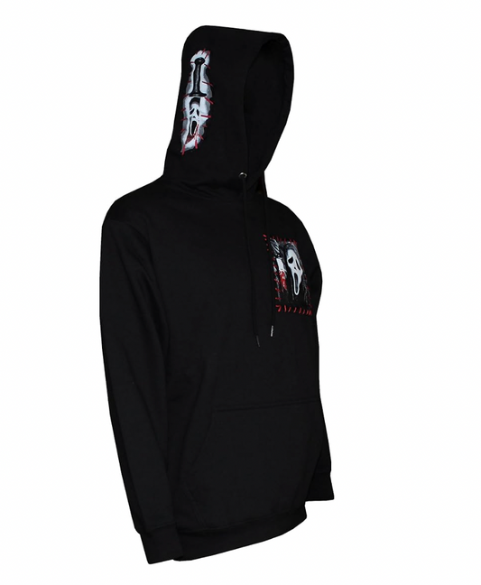 Stitch Patch Ghost Face Hoodie | NYC Costume Shop | Halloween & Cosplay Store