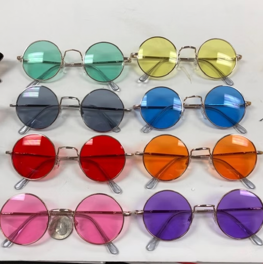 Colorful Lennon Style Sunglasses | Novelty Sunglasses NYC | Costume Eyewear