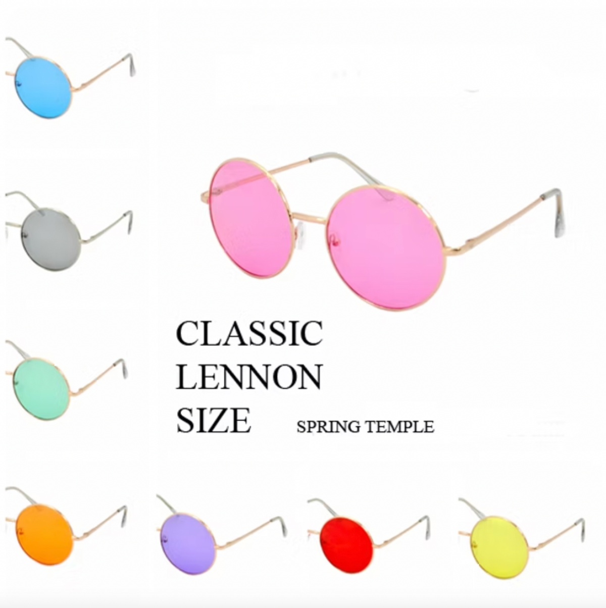 Colorful Lennon Style Sunglasses | Novelty Sunglasses NYC | Costume Eyewear