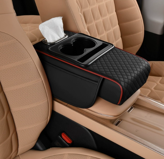 Multifunctional PU Leather Car Armrest Box Mat