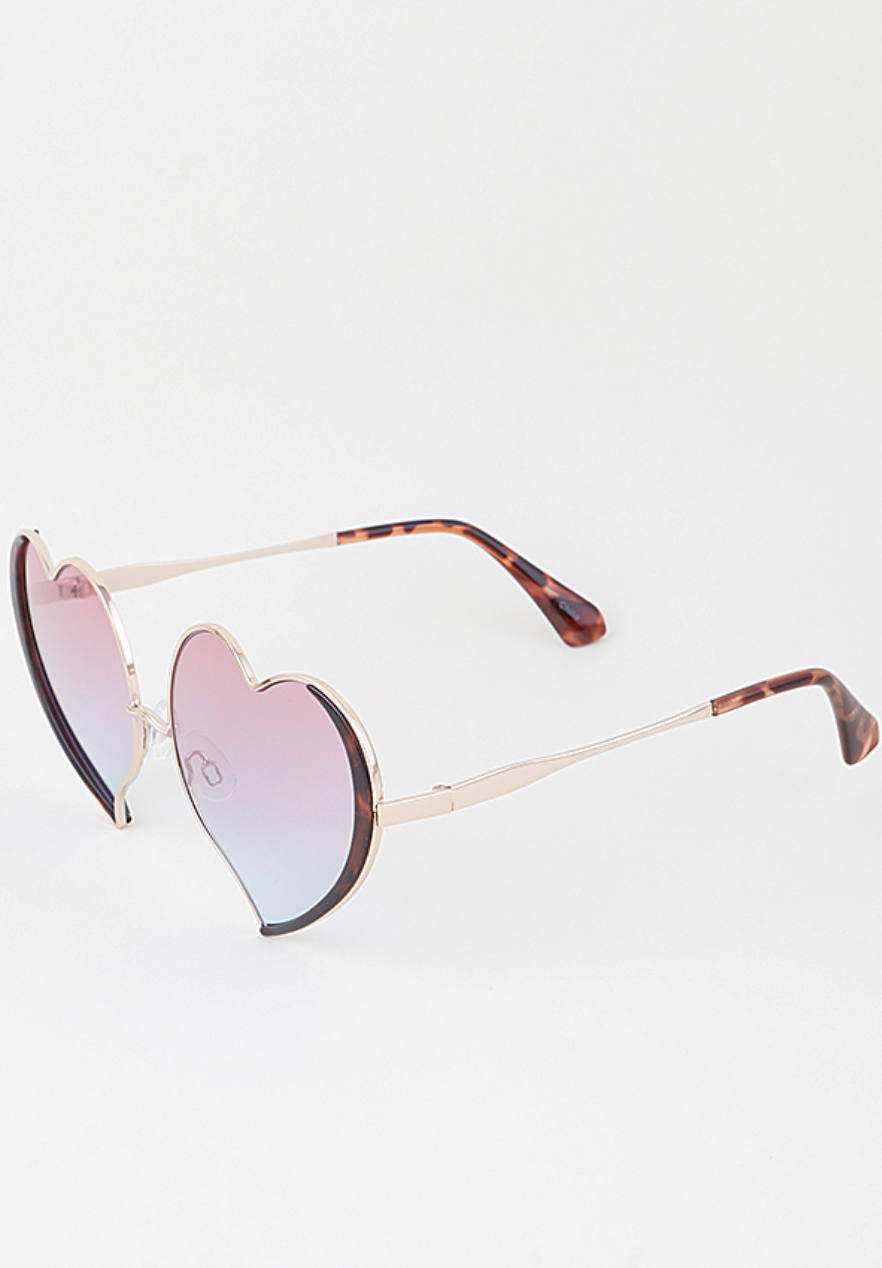 Bright Heart-Shaped Sunglasses | Novelty Sunglasses NYC | Costume Eyewear