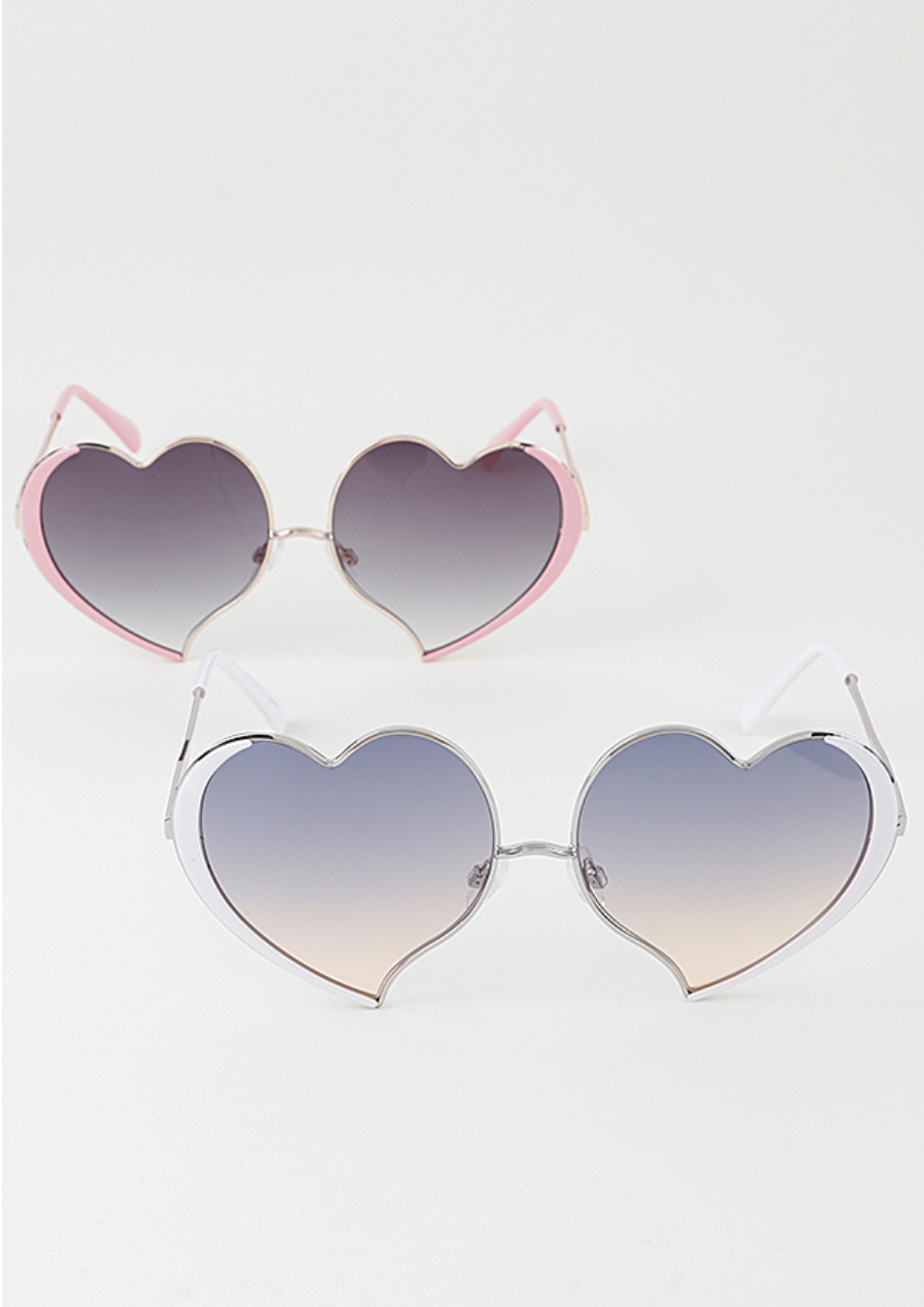 Bright Heart-Shaped Sunglasses | Novelty Sunglasses NYC | Costume Eyewear