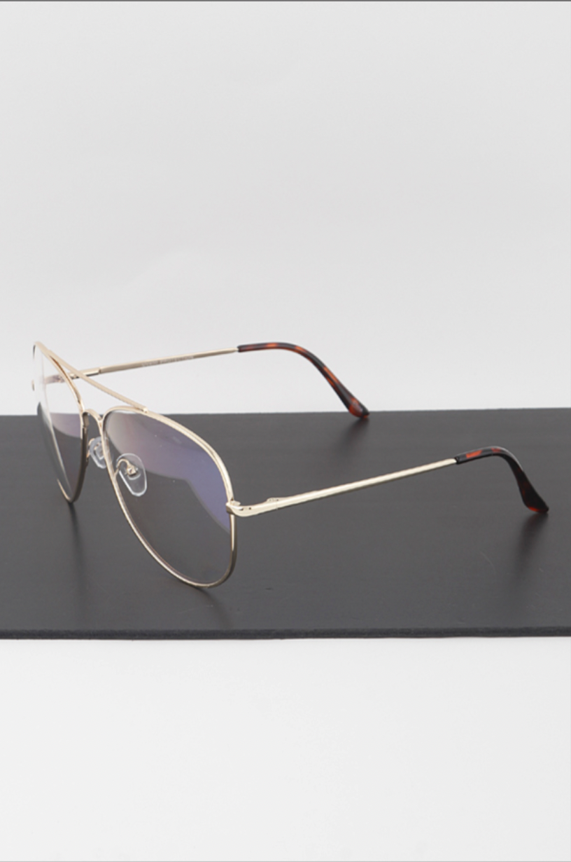 Classic Tinted Aviator Glasses | Novelty Sunglasses NYC | Costume Eyewear