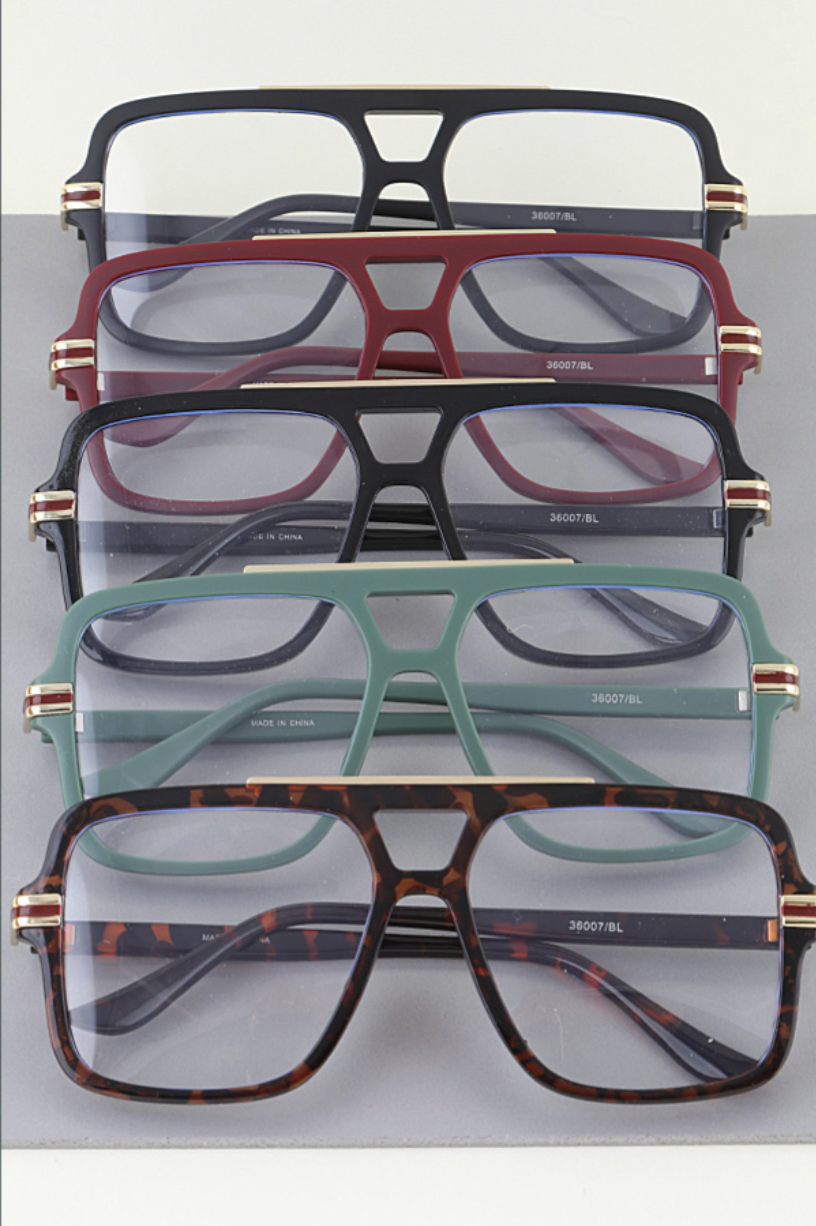 Chic & Straight - Modern Aviator Glasses | Novelty Sunglasses NYC | Costume Eyewear