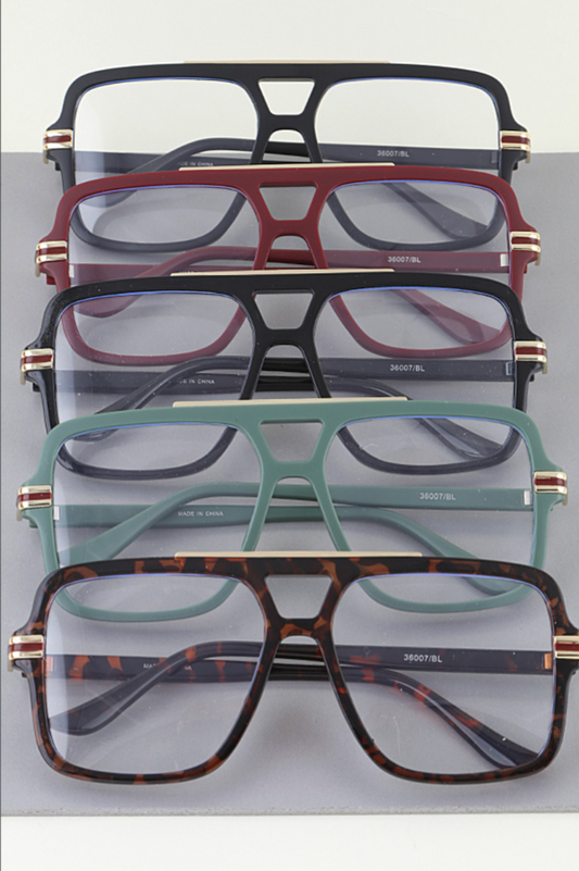 Chic & Straight - Modern Aviator Glasses | Novelty Sunglasses NYC | Costume Eyewear