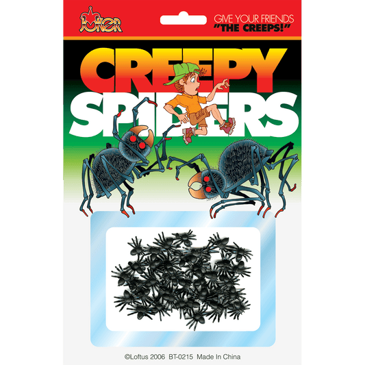 Creepy Pack of Fake Spiders