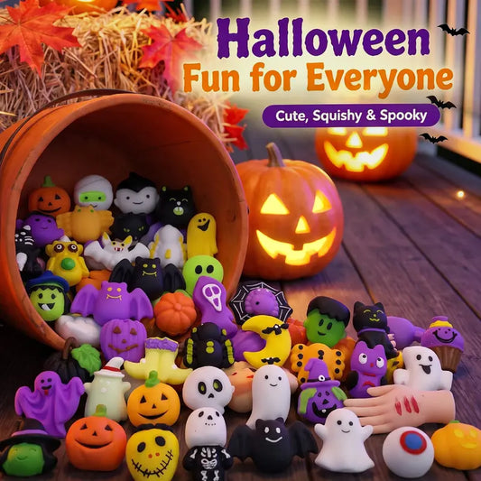 Halloween Squishies Stress Relief Toy Set